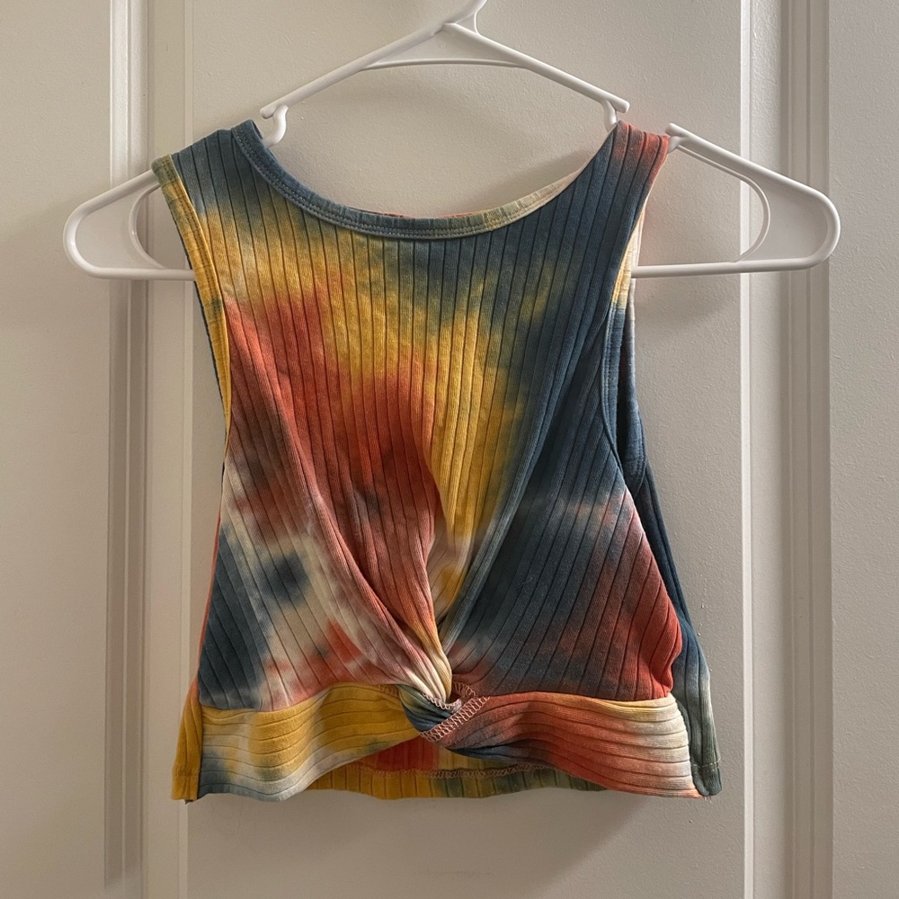 Tye dye crop top size M